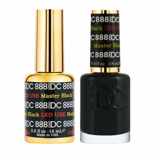 DND GEL DUO 888 Master Black 0.5 Oz