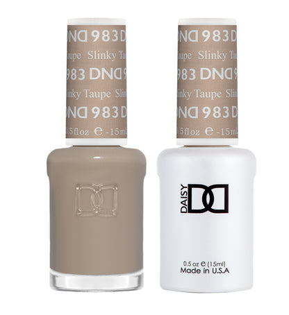 DND GEL DUO 983 Slinky Taupe 0.5 Oz