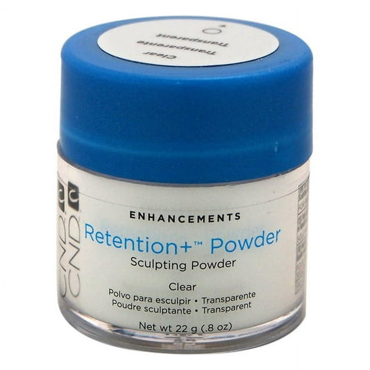 CND Retention+ Polvo acrílico para esculpir uñas, transparente, 0.8 oz 