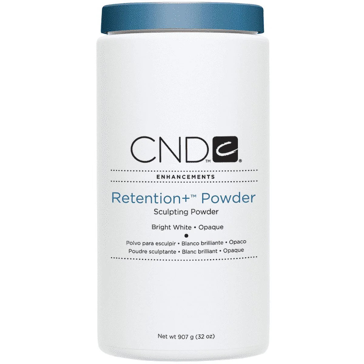 CND Retention+ Acrylic Nail Sculpting Powder, Bright White, 32 Oz