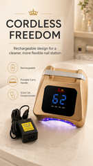 iPrincess V3 Cordless Rechargeable LED Nail Lamp -(Champagne Gold)