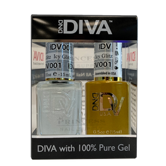 DND - DIVA Gel Duo #001 | Icy Glitz