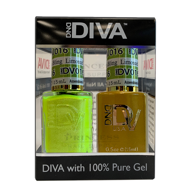 DND - DIVA Gel Duo #016 | Limoncello Bling