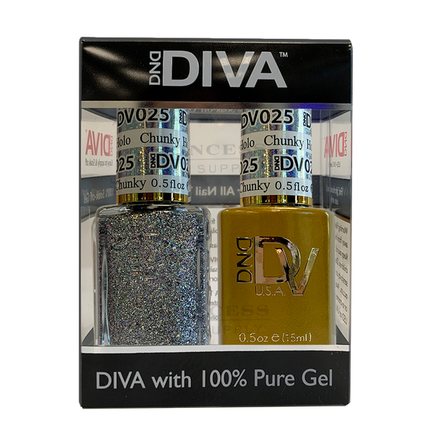 DND - DIVA Gel Duo #025 | Chunky Holo