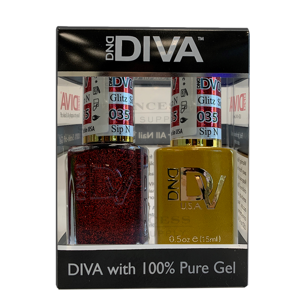 DND - DIVA Gel Duo #035 | Sip N Glitz