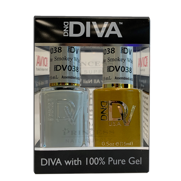 DND - DIVA Gel Duo #038 | Smokey White
