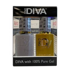 DND - DIVA Gel Duo #058 | Gray Meets Purple