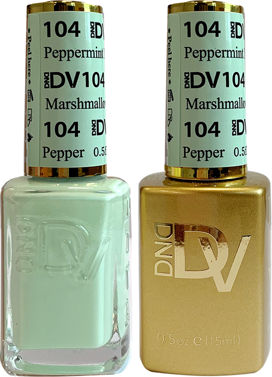 DND - DIVA Gel Duo #104 | Peppermint Marshmallow