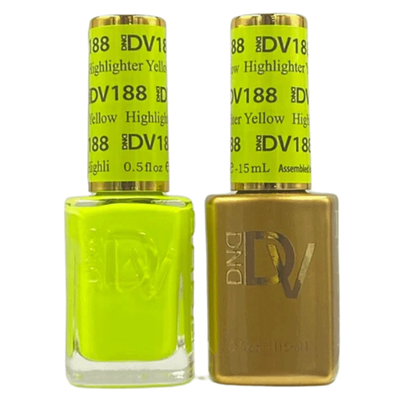 DND - DIVA Gel Duo #188 | Highlighter Yellow