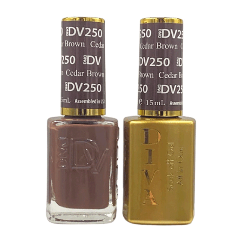 DND - DIVA Gel Duo #250 | Cedar Brown