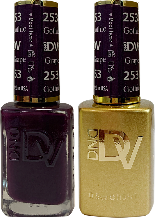 DND - DIVA Gel Duo #253 | Gothic Grape