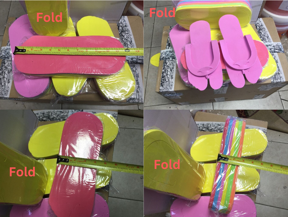 Spa Pedicure | Disposable flip flop slippers (Fold Type)