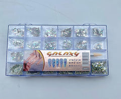 Galaxy | GBR03 | 50Pcs in Each Grid, 14 Styles(700Pcs) ss4-ss20(7128Pcs) | 20 Types of Stone