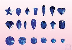 Galaxy | GBR05 | 50Pcs in Each Grid, 14 Styles(700Pcs) ss4-ss20(7128Pcs) | 20 Types of Stone