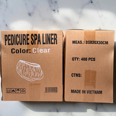 Pedicure liner | 800 Pcs | Disposable Liners For Massage Chair - Blue/clear