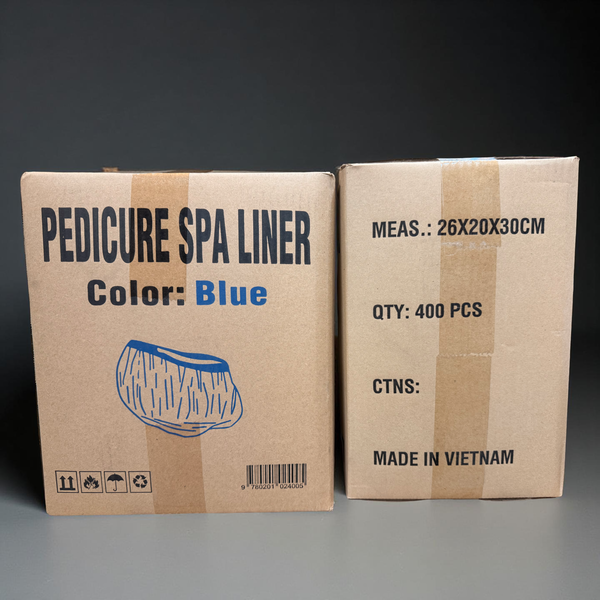 Pedicure liner | 800 Pcs | Disposable Liners For Massage Chair - Blue/clear