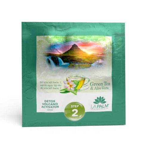 Volcano Spa | 6 Step pedicure kit | GREEN TEA & ALOE VERA