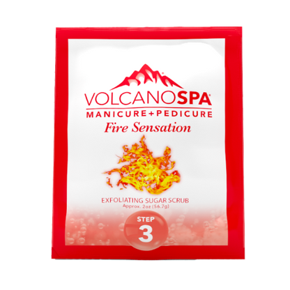 Volcano Spa | 6 Step pedicure kit | RASPBERRY PLUM (FIRE SENSATION)