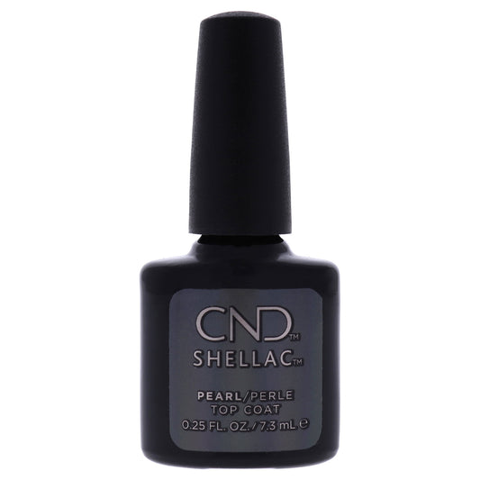 Color de uñas Shellac - Capa superior perlada de CND para mujeres - Esmalte de uñas de 0,25 oz 