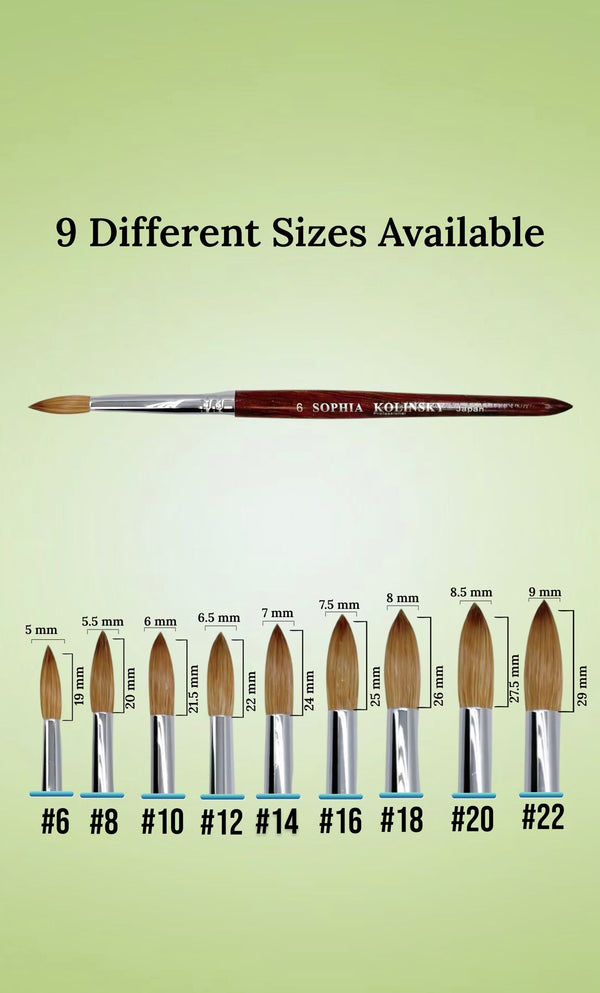 Sophia Kolinsky │ Acrylic Nail Brush │ Size #14