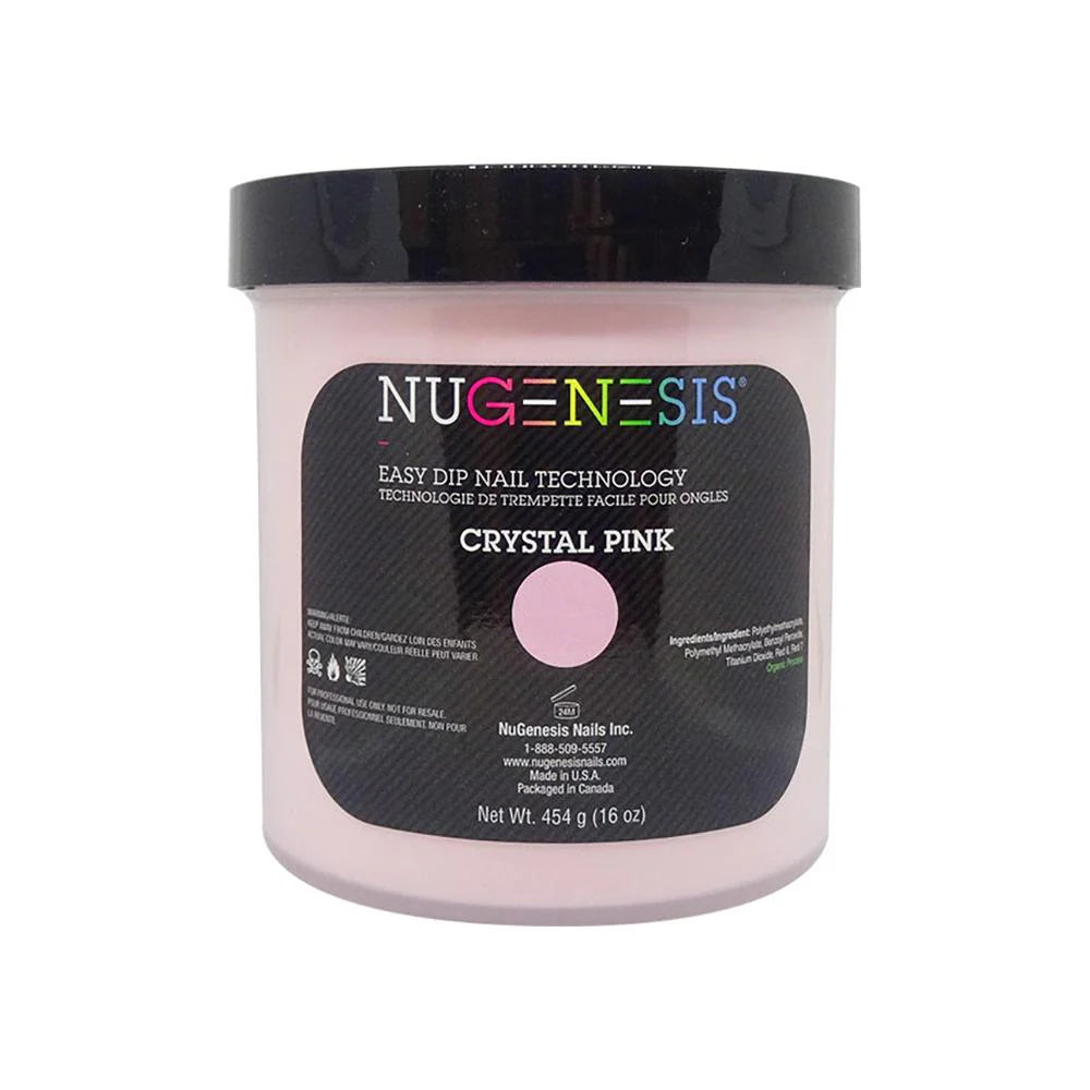 Nugenesis - 100% Pure Nail Dipping Powder - Pink & White Refill 16oz,