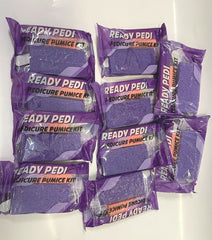 Ready Pedi | Nail File Buffer Pedicure similar Red Pumice Disposable Kit 4 PCS