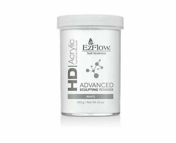 EzFlow HD Acrylic Advanced Sculpting Powder 453g/16oz  HD WHITE