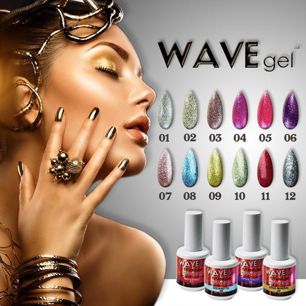 Wave | Wave Gel Soak Off Gel Polish Titanium (T1 - T40) and Ocean (O1 - O6)