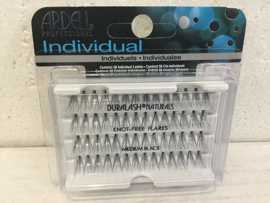 Ardell | Duralash Individual Eyelashes | Knot Free Naturals Long/Medium/Short black (10 Packs)