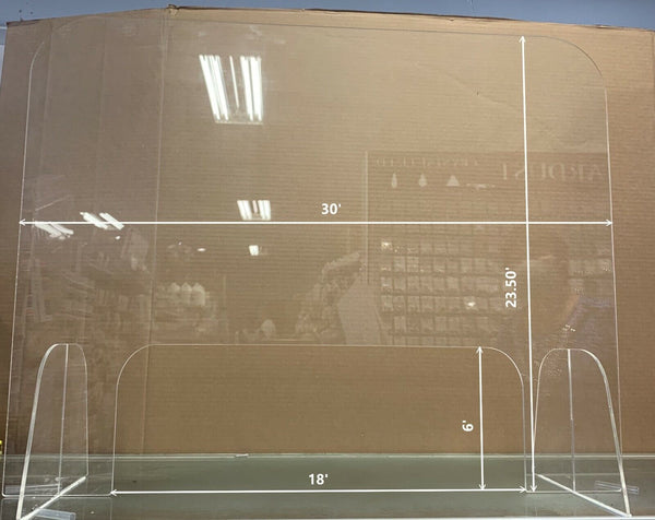 Local Products | Table Shield | Sneeze guard Protection Shield For Nail station (8 pcs)