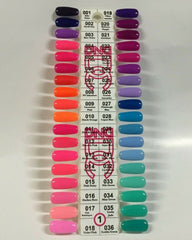 DND & DC | Color chart |  Color Sample Chart Palette Display Swatch