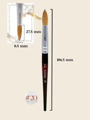 Lux Kolinsky │ Acrylic Nail Brush │ Size #20