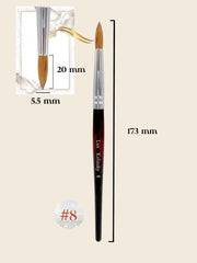 Lux Kolinsky │ Acrylic Nail Brush │ Size #8