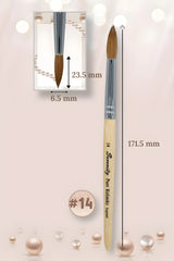 Serenity Kolinsky │ Pincel para uñas acrílicas │ Tamaño #14