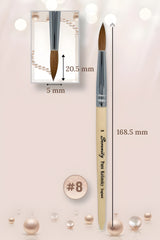 Serenity Kolinsky │ Pincel para uñas acrílicas │ Tamaño #8